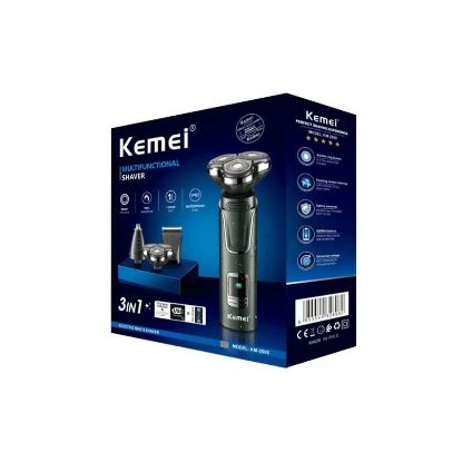 تصویر  ست سه کاره ریش تراش سه تیغ کیمیkemei Km-2808