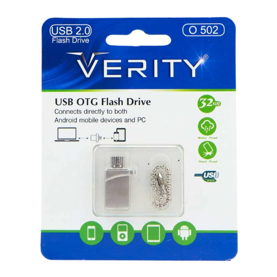 تصویر  خرید فلش مموری وریتی مدل Verity O502 USB 2.0 ظرفیت 32 گیگابایت | قیمت و مشخصات